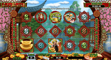 god of wealth slot screenshot
